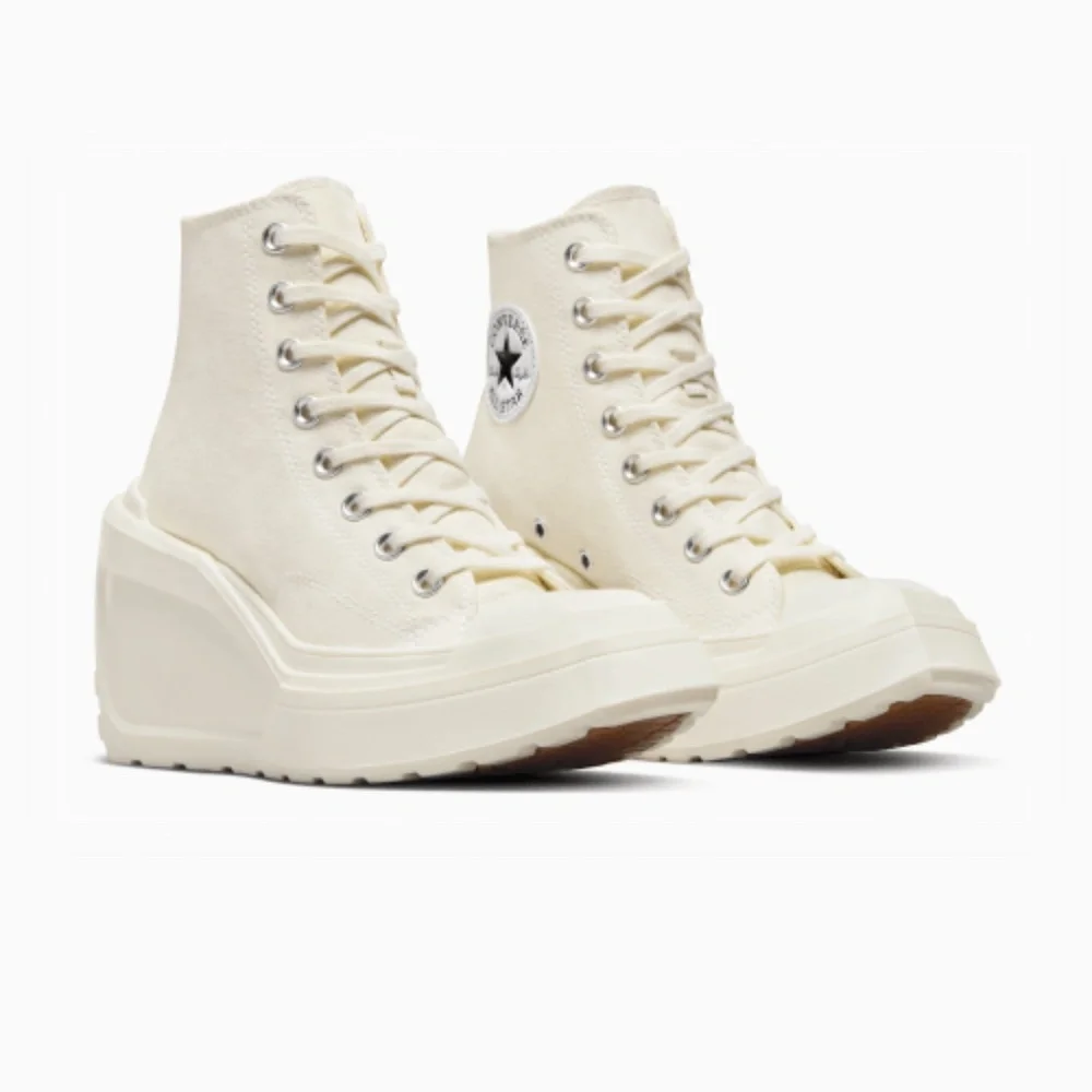 New Converse Chuck 70 De Luxe Wedge Platform Heel - SZ 8 Wmn - White (A06479C)